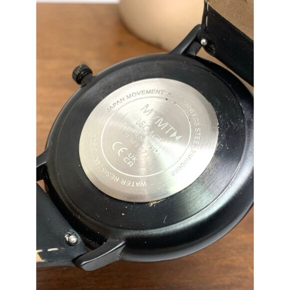 MVMT Men's Watch Quartz 28000088-D Legacy Slim Panther Black Dial Leather 42mm - Picture 6 of 13